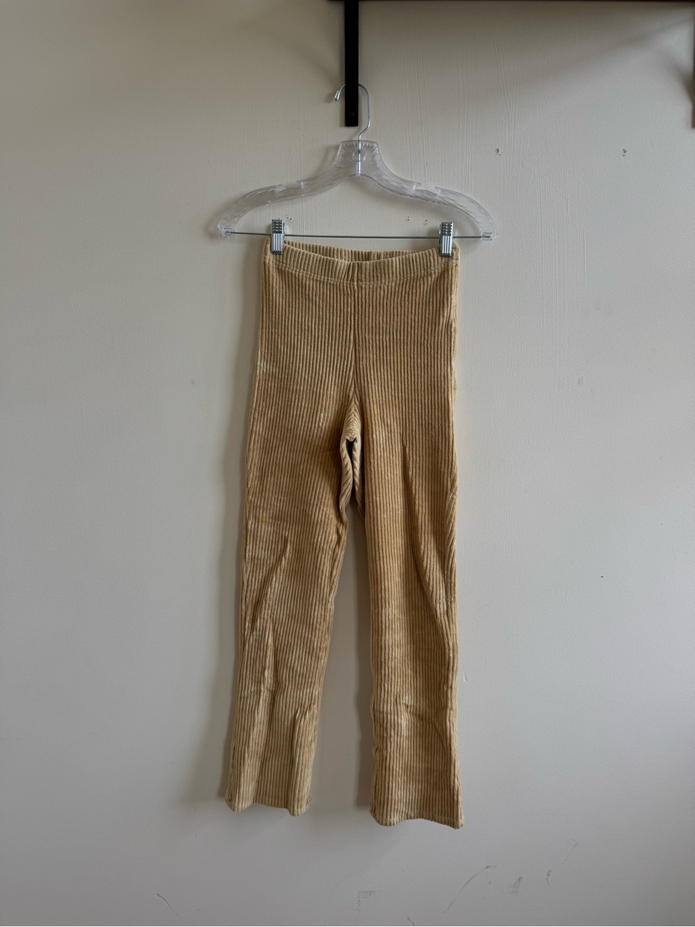Billabong Ribbed Wide-Leg Pants in Beige